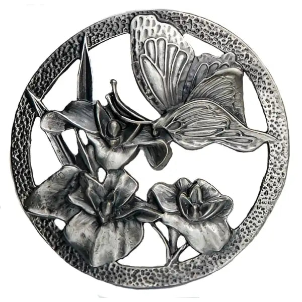 Butterfly - Decorative Pewter Lid (Potpourri) - Butterflies design decorative pewter lid The perforated lids are often
