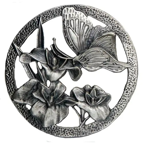 Butterfly - Decorative Pewter Lid (Potpourri) - Butterflies design decorative pewter lid The perforated lids are often