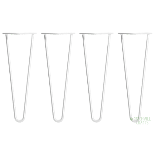 White Hairpin Table Legs - 14’’ / 35cm - Table Legs - Fast shipping