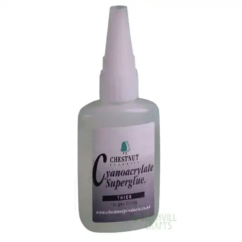 CA Glue - Thick - 50g - Chestnut Products - bottle of quality Thick viscosity (Cyanoacrylate) Works very well