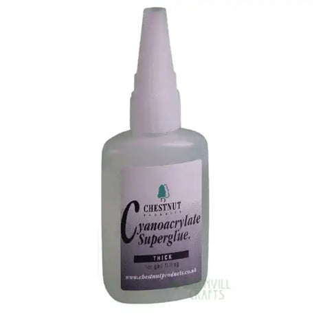 CA Glue - Thick - 50g - Chestnut Products - bottle of quality Thick viscosity (Cyanoacrylate) Works very well