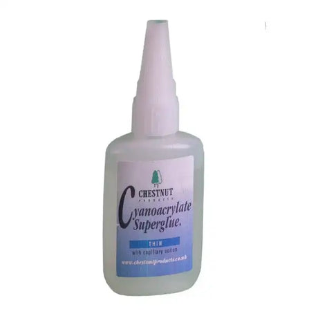 CA Glue - Thin - 50g - Chestnut Products - & Adhesives bottle of quality viscosity (Cyanoacrylate) from Works very well