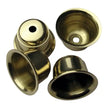 Candle Cups - Brass - Pack of 4 - Project Kit Set four polished brass candle cups, supplied with screws to provide