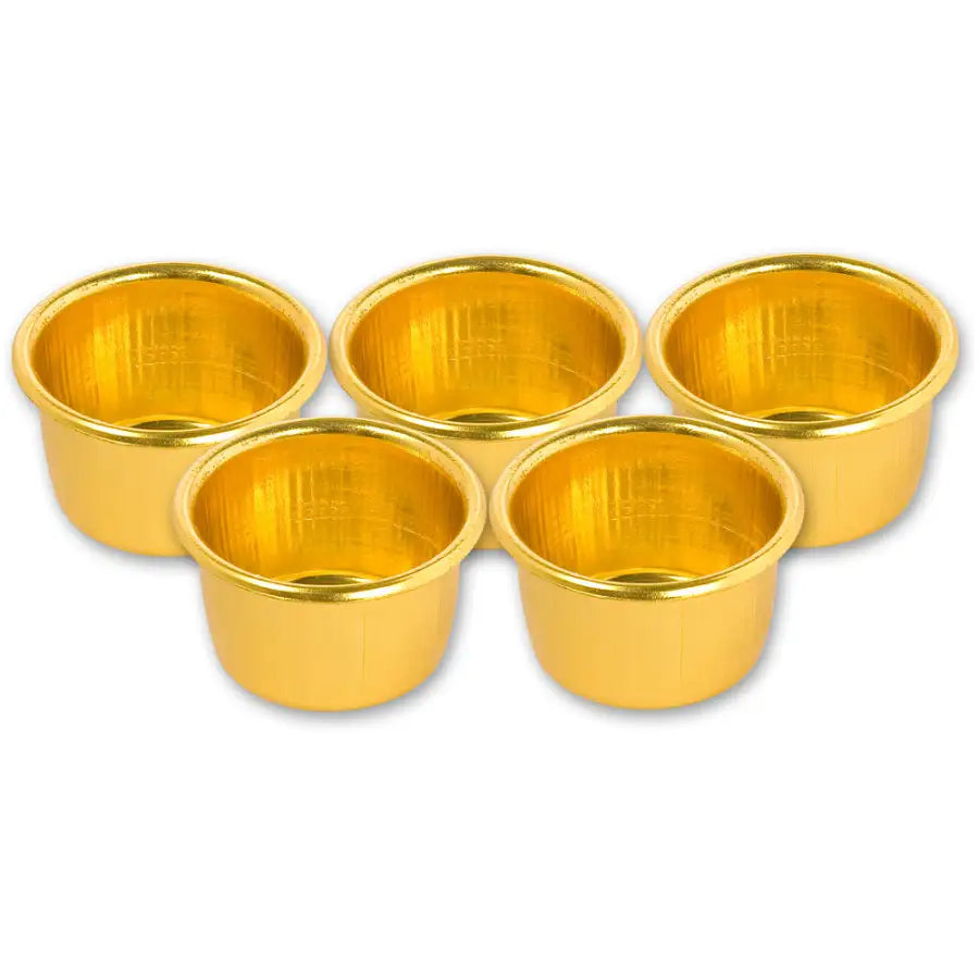 Candle Cups (Pkt 5) - Brassed - Project Kit - Fast shipping