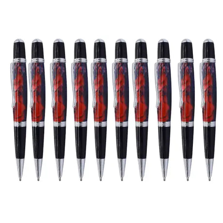 Cerra Pen Kit - Chrome & Black - PACKS - 10 - Money saving pen kit packs with chrome black plating A quality single