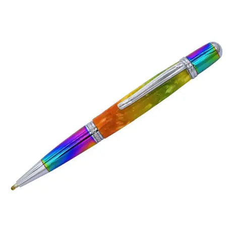 Cerra Pen Kit - Chrome & Multicolour - Cierra (Formally Sierra Kits) The coloured section of the pen kit