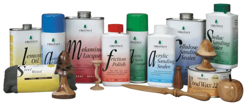 Chestnut Products - quality finishing products for woodturners Yorkshire