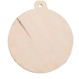 Christmas Bauble Pyrography Wooden Blanks - 3mm thickness Bauble shape Poplar wood blanks in a number of sizes