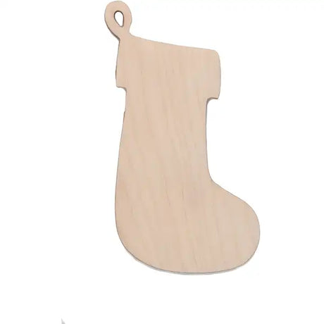 Christmas Stocking Pyrography Blank - 10cm - A wooden stocking pyrography blank. Perfect for Christmas. Add a piece