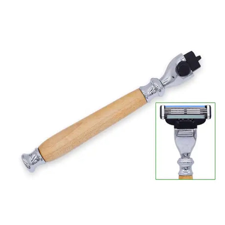 Chrome Mach 3 Razor Handle Kit - Kits Chrome Mach Use the popular Mach razor blades (Blades not included) You will need