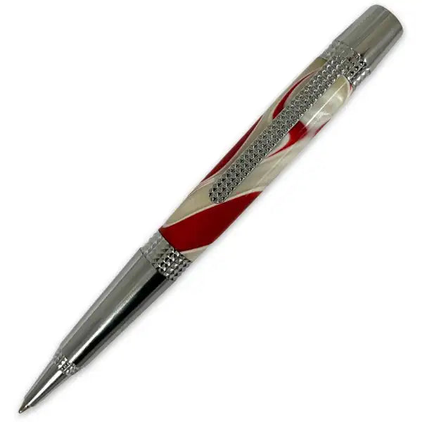 Chrome Pyramidal Sienna Twist Pen Kit - The Pen. Available in or Gold. Please note, the image is an example