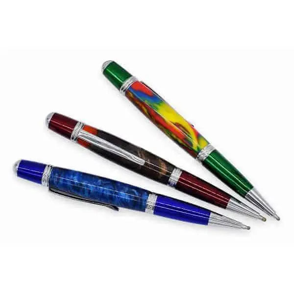 Chrome & Red Cerra Pen Kit / Cierra (Formally Sierra Kits) Fast shipping