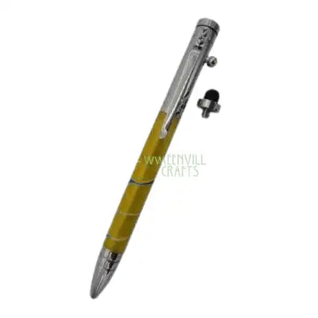 Chrome - Rifle Bolt Tec Pen Kit - a fantastic quality pen turning kit which allows you to use it with touchscreen