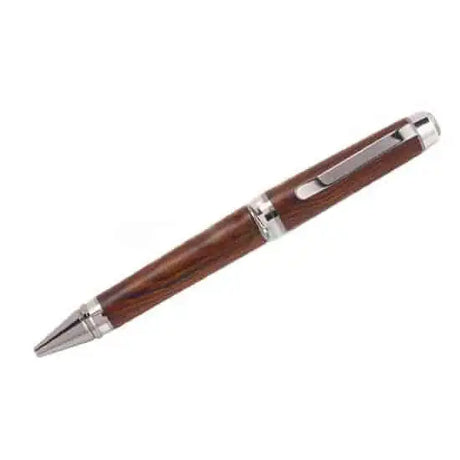 Cigar Pen Kit - Black Titanium & Platinum - The ballpoint pen kit. This model is finished in premium plating.