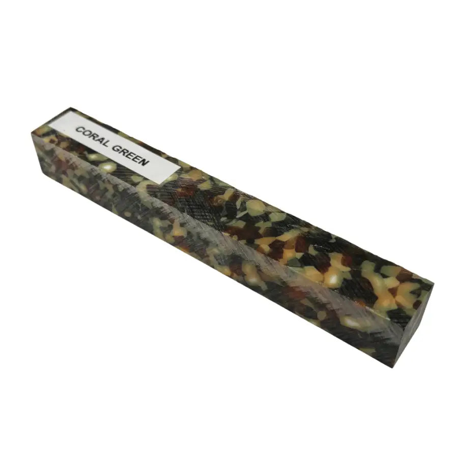 Coral Green Kirinite Pen Turning Blank - Blanks - Fast shipping