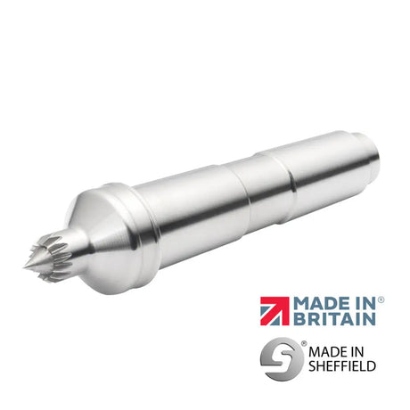 Record Power - Coronet Hawk 10 mm (3/8”) Sprung Point Multi-Tooth Drive Centre 2 Morse Taper - Lathe Accessories - Fast