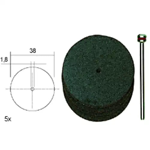 CORUNDUM CUTTING DISCS x 5 - These fit Proxxon’s handheld rotary tools and grinder / Drills, giving a durable abrasive