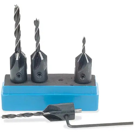 COUNTERSINK SET(4pce) IN PLASTIC CASE - Fast shipping