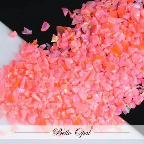 Crushed Opal 1-2mm (1g) - Brink Pink - Our premium quality crushed synthetic is sold in 1g packs. A larger size