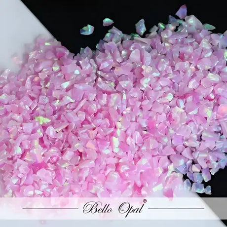 Crushed Opal 1-2mm (1g) - Bubble Gum - Our premium quality crushed synthetic is sold in 1g packs. A larger size