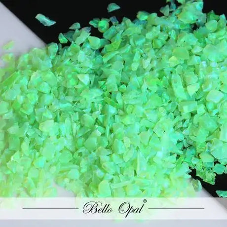 Crushed Opal 1-2mm (1g) - Honeydew - Our premium quality crushed synthetic is sold in 1g packs. A larger size