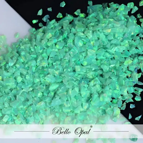 Crushed Opal 1-2mm (1g) - Kiwi - Our premium quality crushed synthetic is sold in 1g packs. A larger size