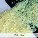 Crushed Opal 1-2mm (1g) - Lemon Yellow - Our premium quality synthetic is sold in 1g packs. A larger size of than 1.5mm