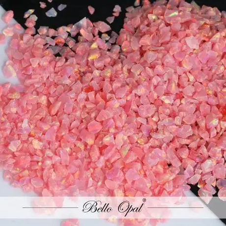Crushed Opal 1-2mm (1g) - Salmon Pink - Our premium quality crushed synthetic is sold in 1g packs. A larger size