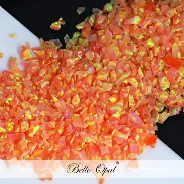 Crushed Opal 1.5mm to 160mesh (1g) - Sold in 1g packs. Bello (Lab Grown Synthetic Opal) - made with 80% Silica & 20%