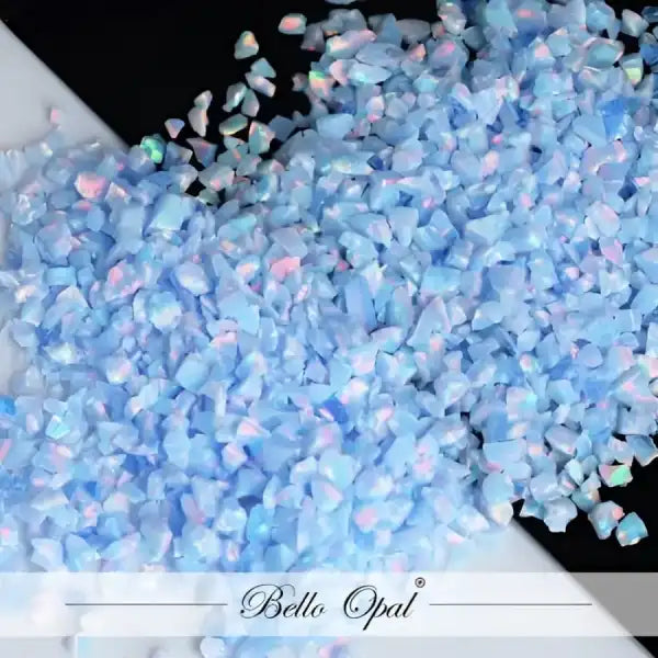 Crushed Opal 1.5mm to 160mesh (1g) - Sold in 1g packs. Bello (Lab Grown Synthetic Opal) - made with 80% Silica & 20%
