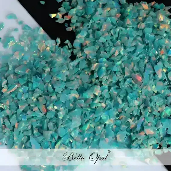 Crushed Opal 1.5mm to 160mesh (1g) - Sold in 1g packs. Bello (Lab Grown Synthetic Opal) - made with 80% Silica & 20%