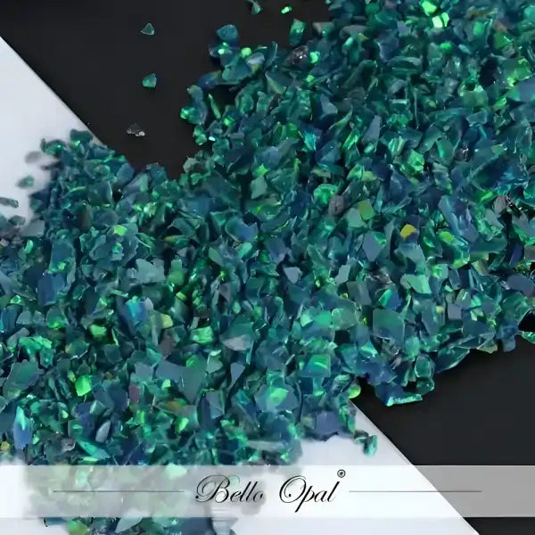 Crushed Opal 1.5mm to 160mesh (1g) - Sold in 1g packs. Bello (Lab Grown Synthetic Opal) - made with 80% Silica & 20%