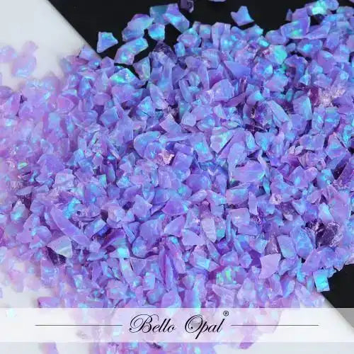 Crushed Opal 1.5mm to 160mesh (1g) - Sold in 1g packs. Bello (Lab Grown Synthetic Opal) - made with 80% Silica & 20%