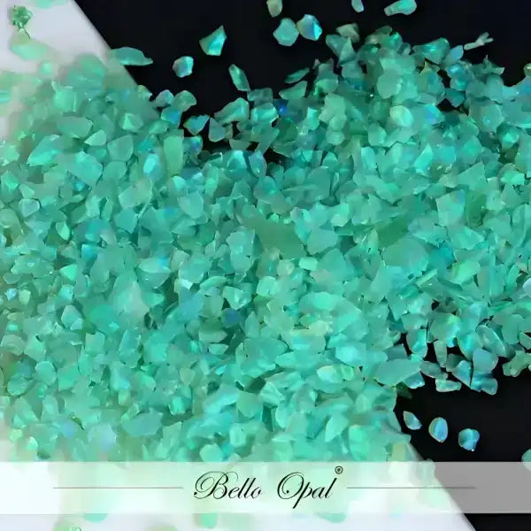 Crushed Opal 1.5mm to 160mesh (1g) - Sold in 1g packs. Bello (Lab Grown Synthetic Opal) - made with 80% Silica & 20%