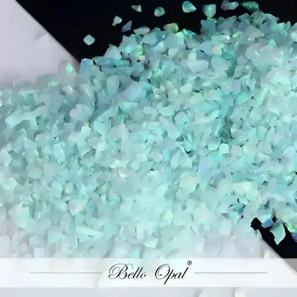 Crushed Opal 1.5mm to 160mesh (1g) - Sold in 1g packs. Bello (Lab Grown Synthetic Opal) - made with 80% Silica & 20%
