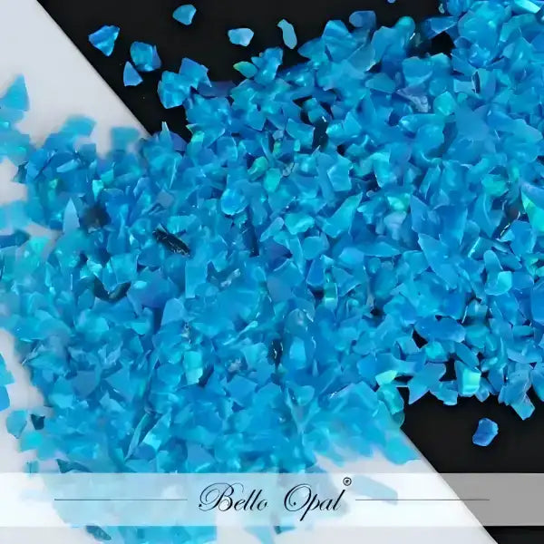 Crushed Opal 1.5mm to 160mesh (1g) - Sold in 1g packs. Bello (Lab Grown Synthetic Opal) - made with 80% Silica & 20%