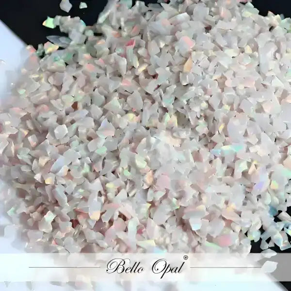 Crushed Opal 1.5mm to 160mesh (1g) - Sold in 1g packs. Bello (Lab Grown Synthetic Opal) - made with 80% Silica & 20%