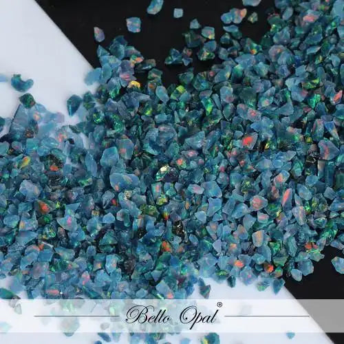 Crushed Opal 1.5mm to 160mesh (1g) - Sold in 1g packs. Bello (Lab Grown Synthetic Opal) - made with 80% Silica & 20%