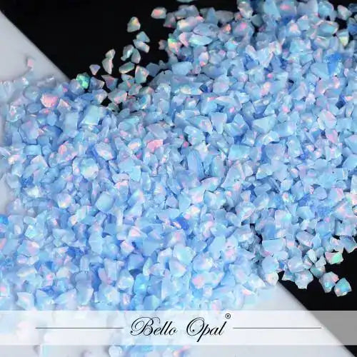 Crushed Opal 1.5mm to 160mesh (1g) - Sold in 1g packs. Bello (Lab Grown Synthetic Opal) - made with 80% Silica & 20%