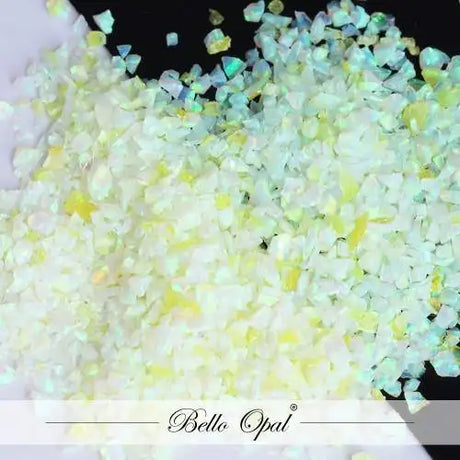 Crushed Opal 1.5mm to 160mesh (1g) - Cream Soda - Sold in 1g packs. Bello (Lab Grown Synthetic Opal) - made with 80%