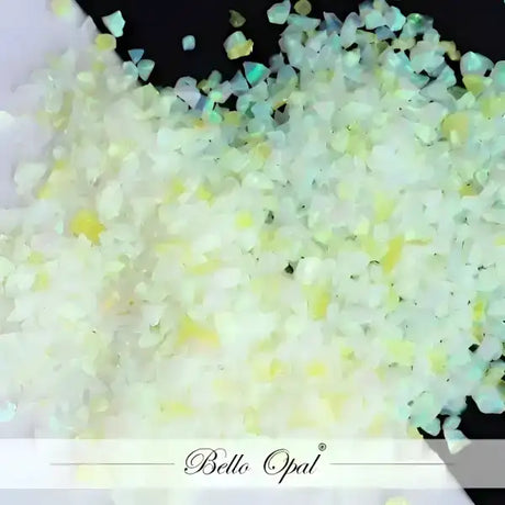 Crushed Opal 1.5mm to 160mesh (1g) - Cream Soda - Sold in 1g packs. Bello (Lab Grown Synthetic Opal) - made with 80%
