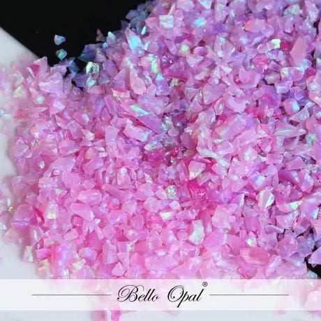 Crushed Opal 1.5mm to 160mesh (1g) - Heliotrope - Sold in 1g packs. Bello (Lab Grown Synthetic Opal) - made with 80%