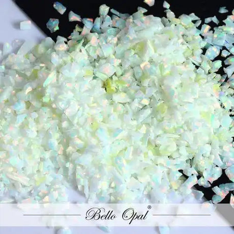 Crushed Opal 1.5mm to 160mesh (1g) - Lime Soda - Sold in 1g packs. Bello (Lab Grown Synthetic Opal) - made with 80%