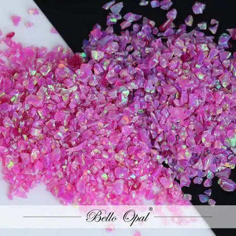 Crushed Opal 1.5mm to 160mesh (1g) - Magenta - Sold in 1g packs. Bello (Lab Grown Synthetic Opal) - made with 80%