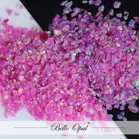 Crushed Opal 1.5mm to 160mesh (1g) - Magenta - Sold in 1g packs. Bello (Lab Grown Synthetic Opal) - made with 80%