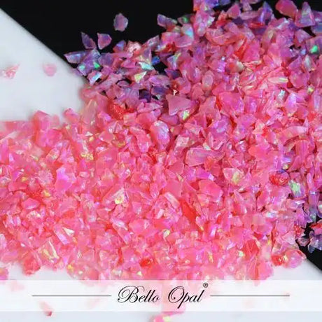 Crushed Opal 1.5mm to 160mesh (1g) - Mexican Pink - Sold in 1g packs. Bello (Lab Grown Synthetic Opal) - made with 80%