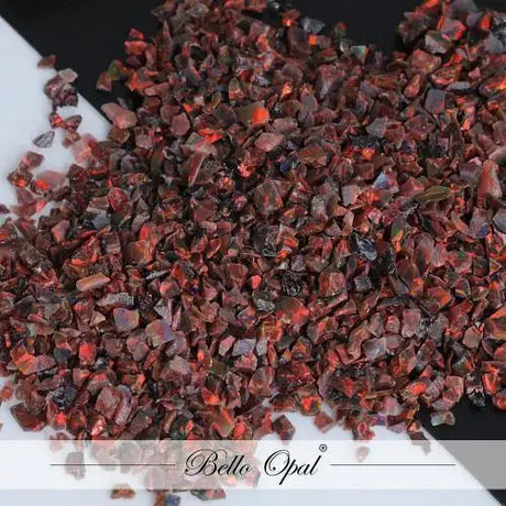 Crushed Opal 1.5mm to 160mesh (1g) - Multi-Cherry - Sold in 1g packs. Bello (Lab Grown Synthetic Opal) - made with 80%