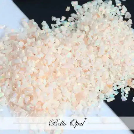 Crushed Opal 1.5mm to 160mesh (1g) - Multi Peach - Sold in 1g packs. Bello (Lab Grown Synthetic Opal) - made with 80%
