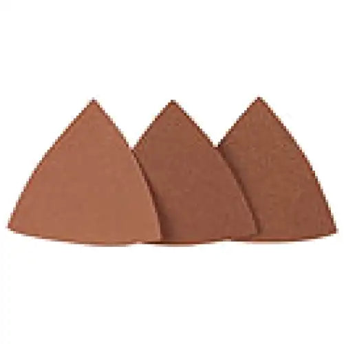 DELTA SANDING HOOK & LOOP PADS - 80G x 25 - Sandpaper Sponges Triangular delta-shaped in coarse 80 grit for Proxxon