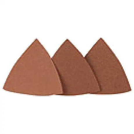 DELTA SANDING HOOK & LOOP PADS - 80G x 25 - Sandpaper Sponges Triangular delta-shaped in coarse 80 grit for Proxxon